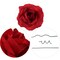 100-Pack: Dark Red Silk Rose Picks, 8&#x22; Stems, 3&#x22; Wide by Floral Home&#xAE;